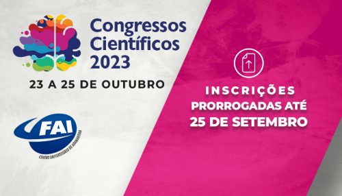 Congressos Científicos 2023 têm inscrições prorrogadas