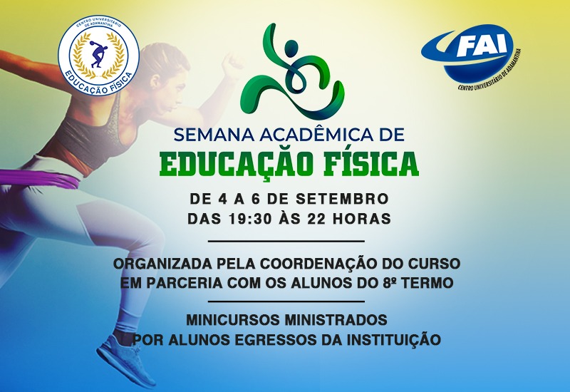 Semana Acadêmica da Educação Física  promove minicursos teóricos e práticos