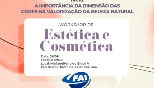 Workshop de Estética aborda a importância das cores na valorização da beleza natural