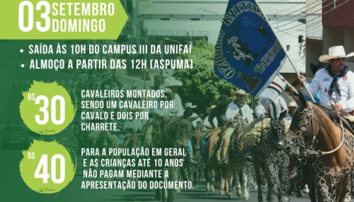Cavalgada do Bem acontece no domingo (3)