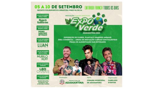ExpoVerde 2023 tem início nesta terça-feira(5)