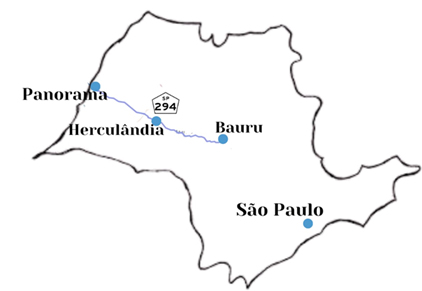 Representação visual da SP-294, antes da duplicação:  memória e registros da paisagem regional