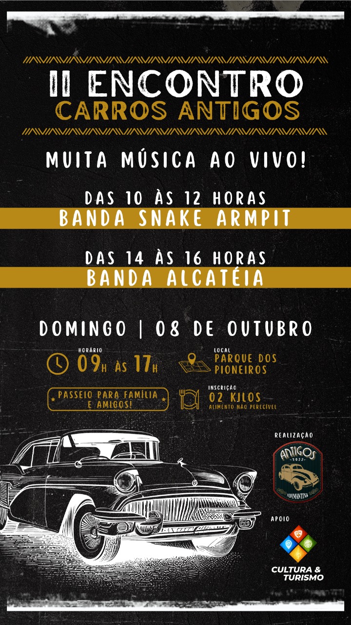Adamantina terá II Encontro de Carros Antigos
