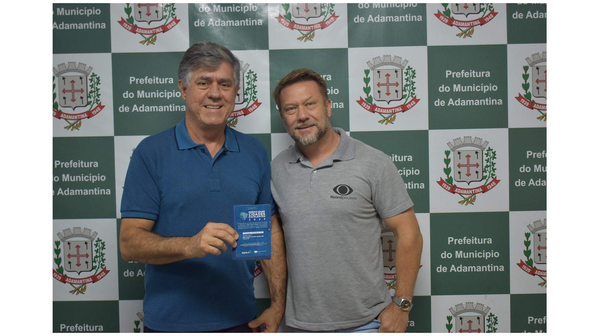 Adamantina é mais uma vez finalista estadual no prêmio Band Cidades Excelentes