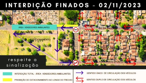 DEMTRAN anuncia alteração no trânsito durante o feriado de Finados