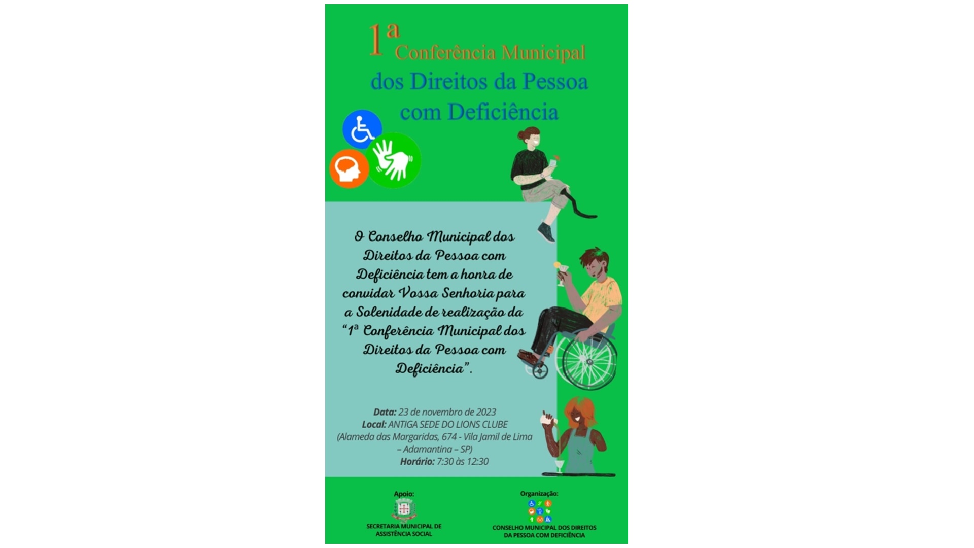 Conselho Municipal dos Direitos da Pessoa com Deficiência realiza primeira conferência