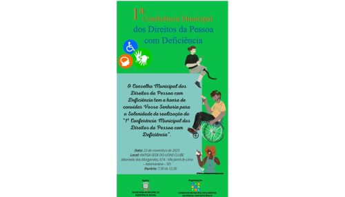 Conselho Municipal dos Direitos da Pessoa com Deficiência realiza primeira conferência