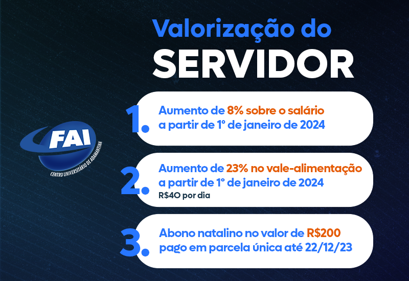 Reitoria do Centro Universitário de Adamantina concede aumento de 8% no salário e de 23% no vale aos servidores