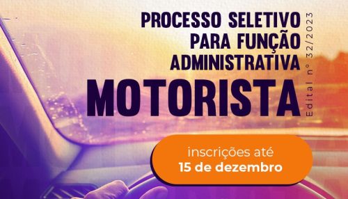 Centro Universitário abre inscrições de  processo seletivo para motorista