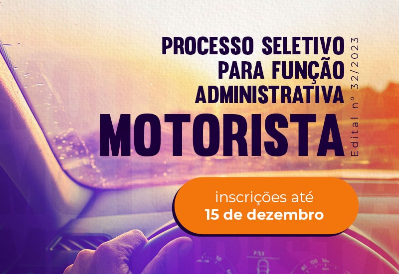 Centro Universitário abre inscrições de  processo seletivo para motorista