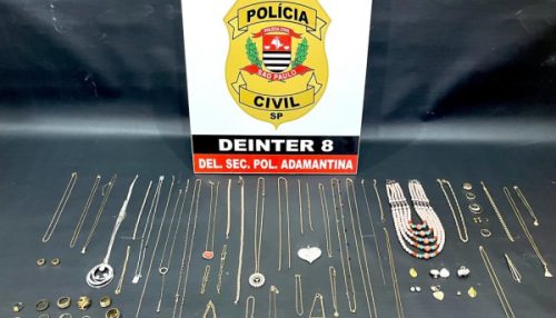 Polícia Civil esclarece furtos e recupera joias, semijoias e bijuterias em Adamantina
