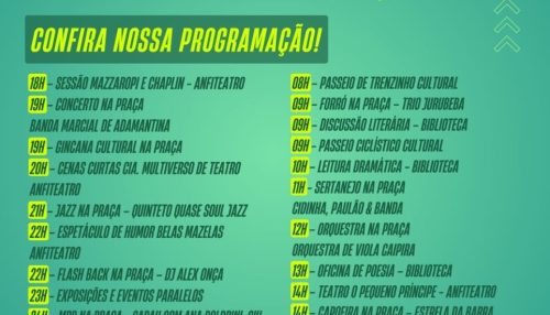 “Virada Cultural Municipal” movimenta Adamantina neste final de semana