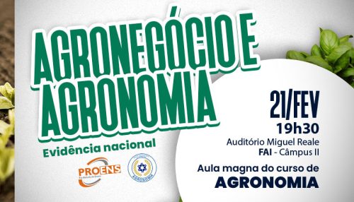 Curso de Agronomia do Centro Universitário inicia o ano letivo com aula magna