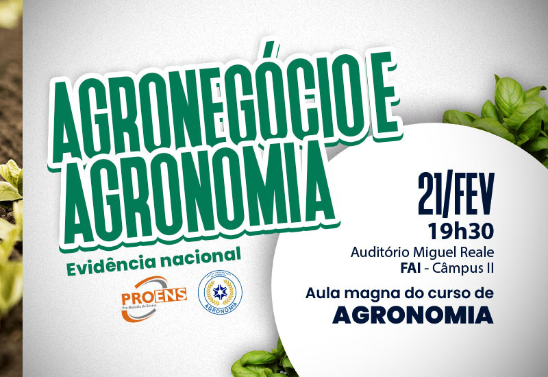 Curso de Agronomia do Centro Universitário inicia o ano letivo com aula magna