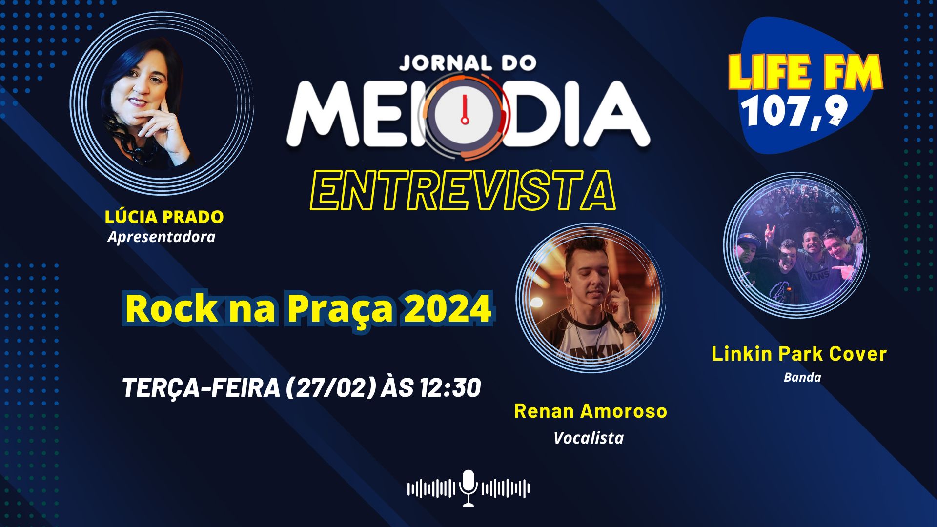 Vocalista da Banda “ Link Park  Cover ”, fala sobre trajetória   de sucesso de sua banda.