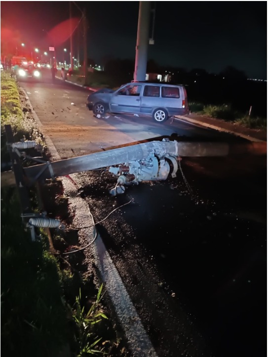 Em quatro meses, Energisa contabiliza 51 batidas contra postes na região