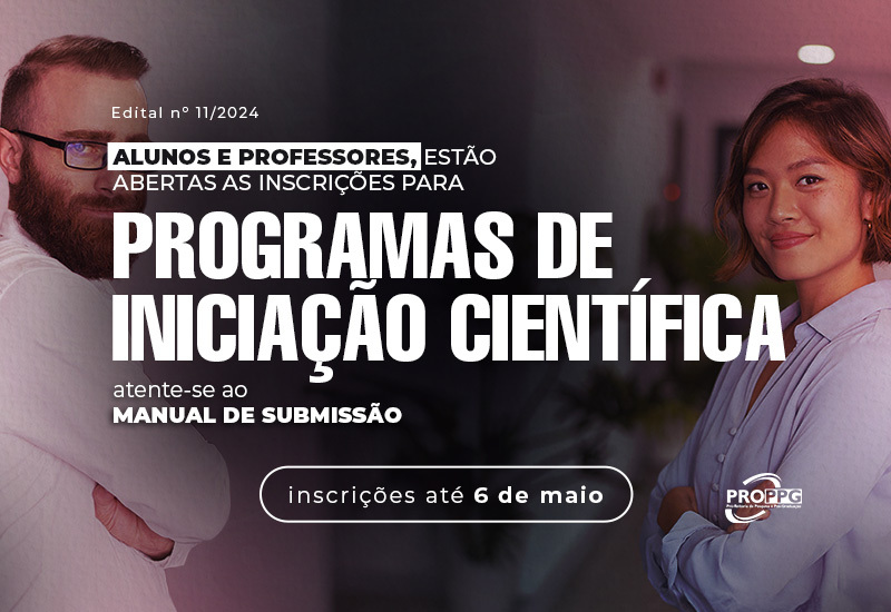 Programas de Iniciação Científica do Centro Universitário recebem inscrições até 6 de maio