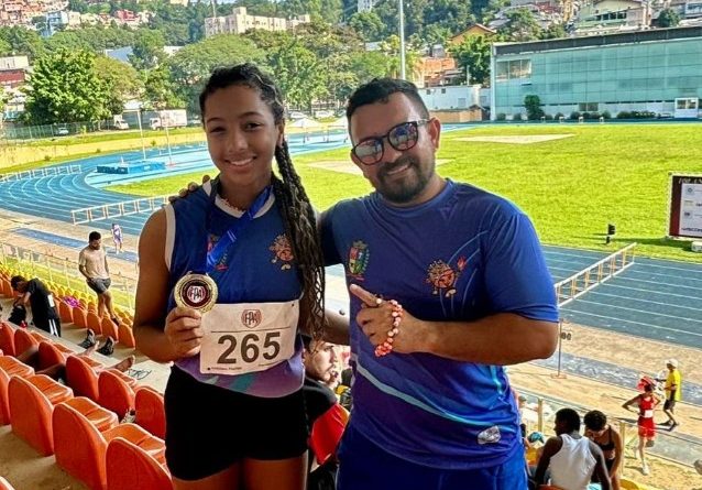 Atleta Laura Fernanda de OC é a melhor do Brasil no salto triplo entre atletas Sub 18