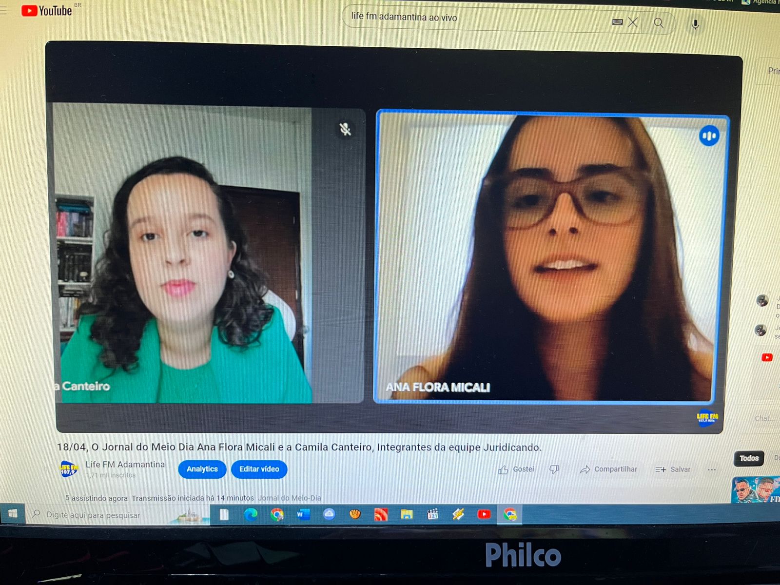 Alunas de Direito do Centro Universitário de Adamantina fala sobre “ Projeto Juridicando ”