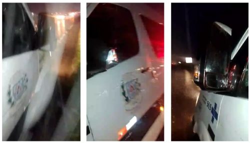 Pacientes que retornavam de Jaú levam susto em acidente envolvendo van de Lucélia