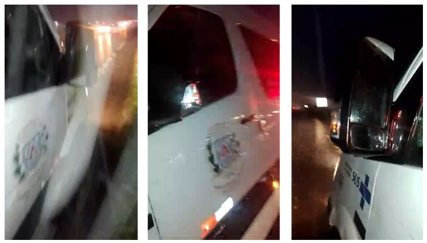 Pacientes que retornavam de Jaú levam susto em acidente envolvendo van de Lucélia