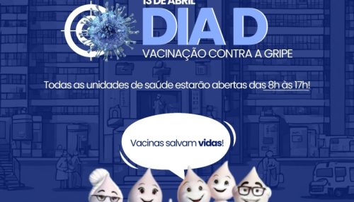 Dia D de Vacinação contra gripe acontece neste sábado(13) em Adamantina