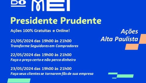 Sebrae promove palestras gratuitas e online para empreendedores