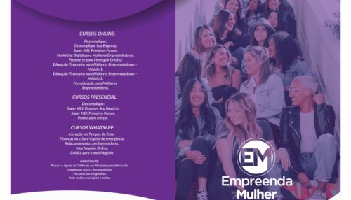 Programa Empreenda Mulher do Governo do Estado disponibiliza créditos para empreendedoras formalizadas