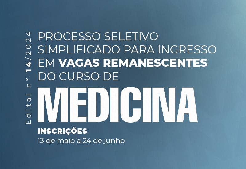 Centro Universitário abre inscrições para processo  seletivo de vagas remanescentes em Medicina