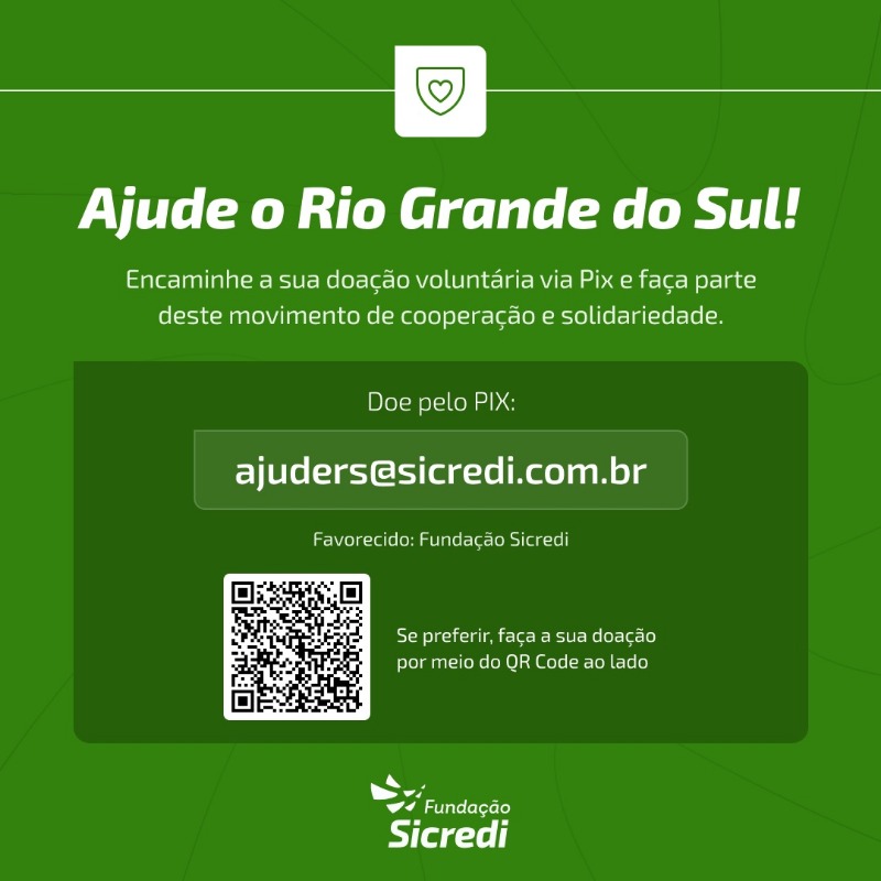 Sicredi inicia campanha nacional de arrecadação para o Rio Grande do Sul