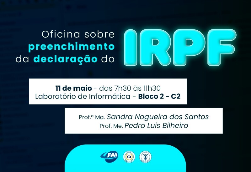 Centro Universitário promove oficina sobre “Declaração de Imposto de Renda para Pessoas Físicas”