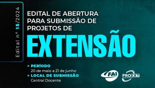 PROEXT abre período de submissão  de Projetos de Extensão com fomento