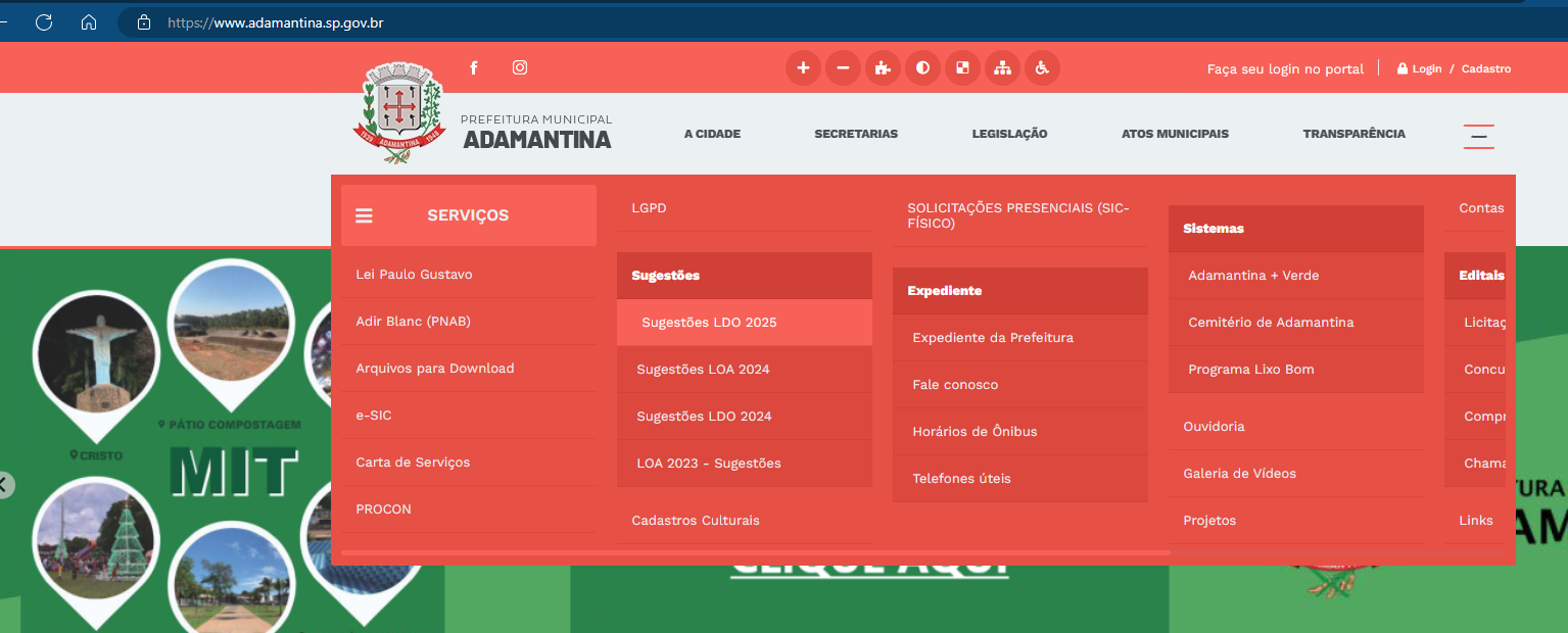Sugestões da população para a composição da Lei de Diretrizes Orçamentárias podem ser dadas até sexta-feira (17)