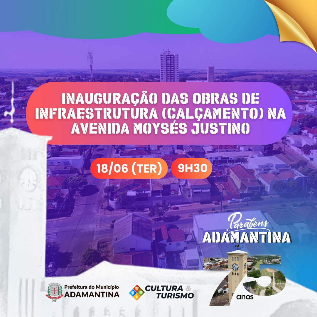 Prefeitura de Adamantina inaugura obra de infraestrutura urbana na vicinal Moysés Justino da Silva