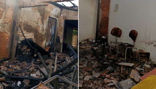 Incêndio que atingiu três imóveis em Osvaldo Cruz pode ter sido criminoso; PM detém suspeita