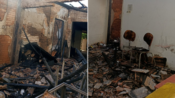 Incêndio que atingiu três imóveis em Osvaldo Cruz pode ter sido criminoso; PM detém suspeita