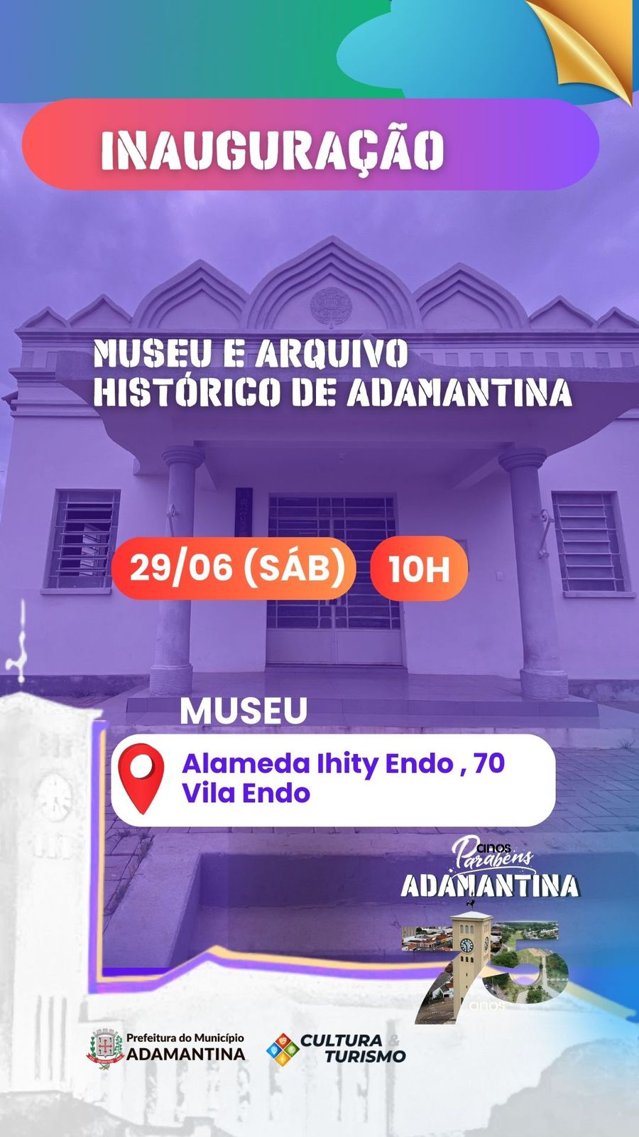 Museu e Arquivo Histórico “Setsu Onishi” será inaugurado neste sábado(29)