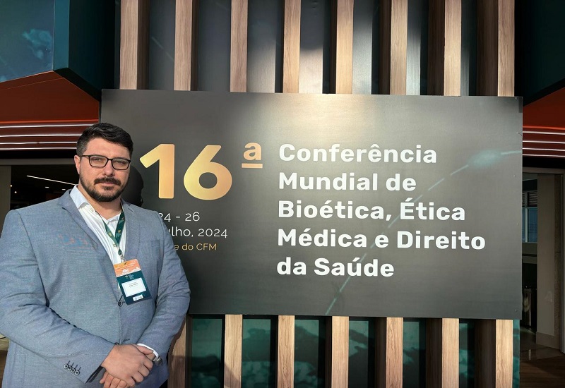Docente do Centro Universitário apresenta pesquisa na 16ª Conferência Mundial de Bioética, Ética Médica e Direito da Saúde