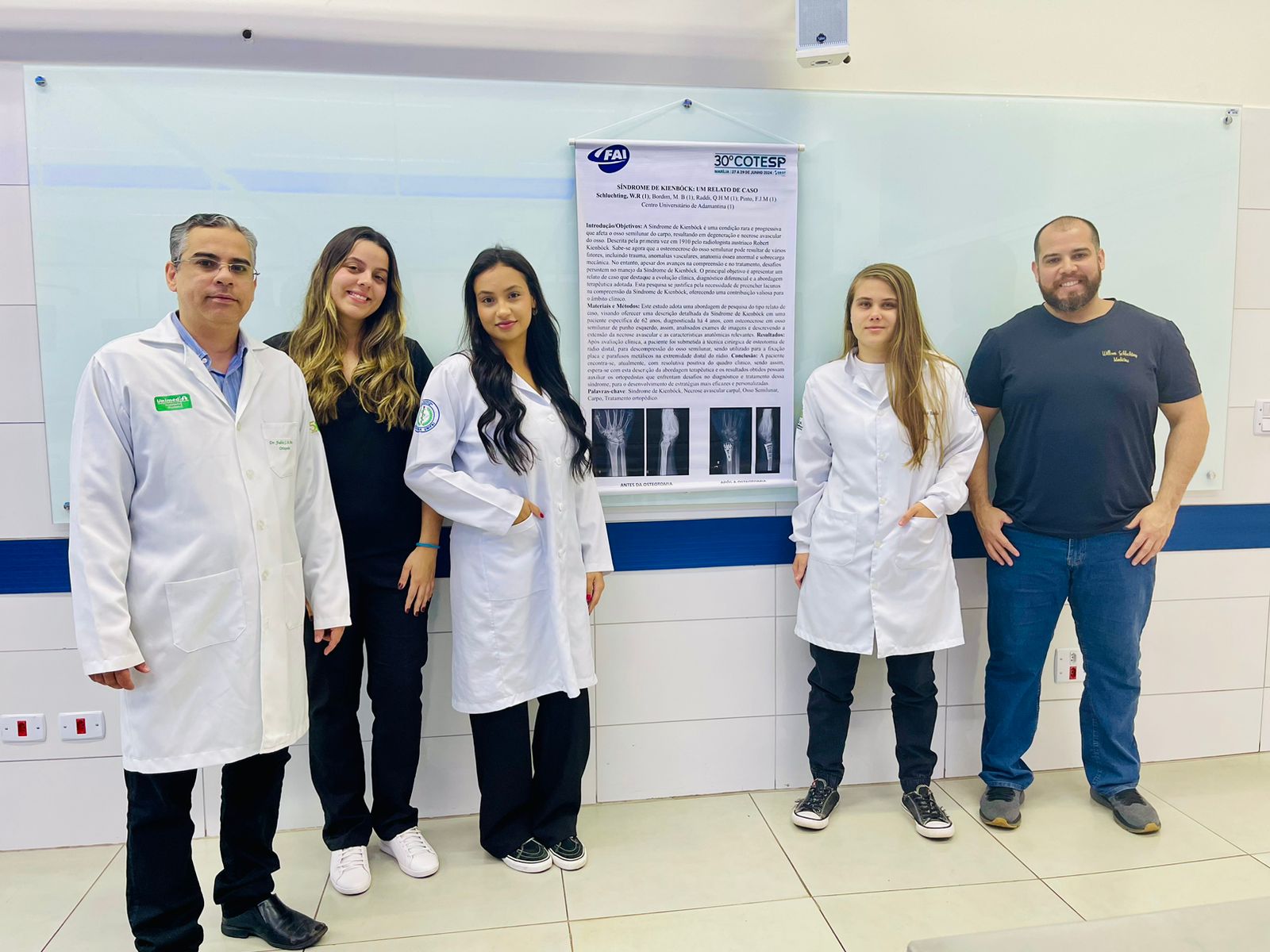 Alunos e professor do Centro Universitário têm projeto aprovado no Congresso de Ortopedia e Traumatologia do Estado de São Paulo