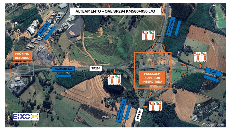 Viaduto em Parapuã será interditado para elevação da estrutura