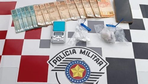 Procurado pela Justiça, homem é preso por tráfico de drogas pela PM em Adamantina