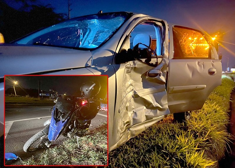 Três pessoas sofreram ferimentos graves na SP-294 , no trevo de Tupã