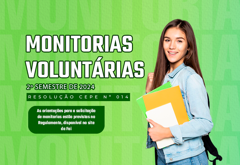 Centro Universitário dá início às atividades de monitoria voluntária do 2º semestre