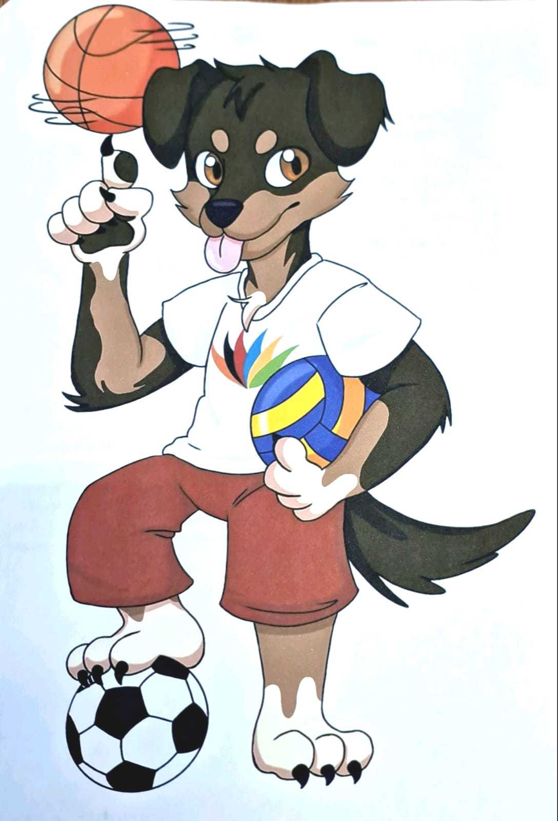 Vira-lata “Clebinho” é o novo mascote dos Jogos Universitários