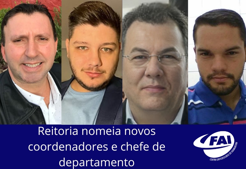 Administração, Contábeis, Enfermagem e  Engenharia Civil têm novos coordenadores