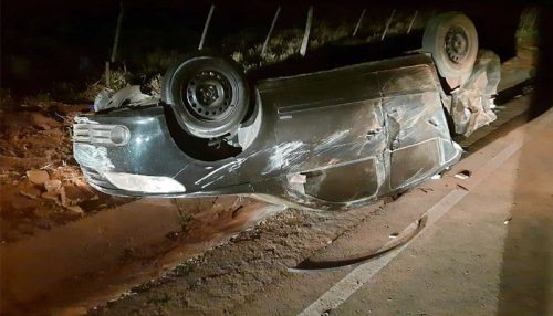 Acidente em vicinal deixa uma pessoa ferida