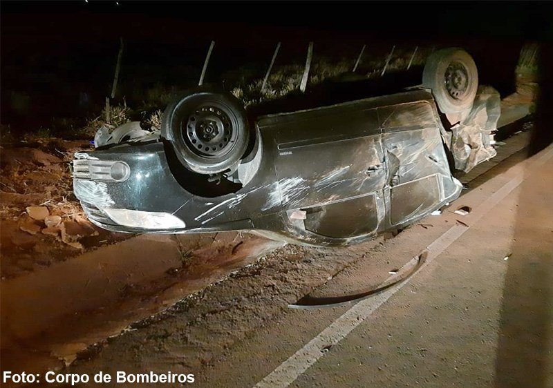 Acidente em vicinal deixa uma pessoa ferida