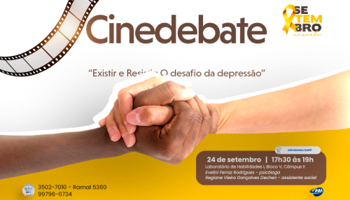 SAPP promove na próxima terça, 24, Cinedebate sobre os desafios da depressão
