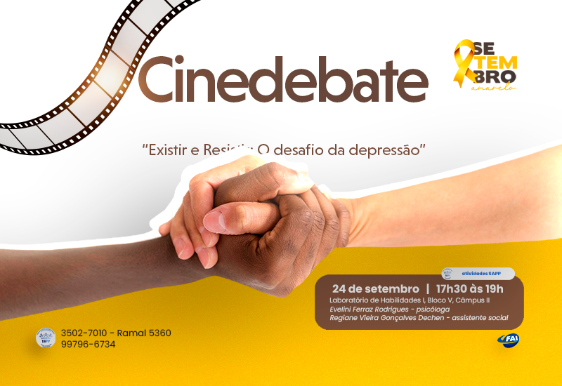 SAPP promove na próxima terça, 24, Cinedebate sobre os desafios da depressão