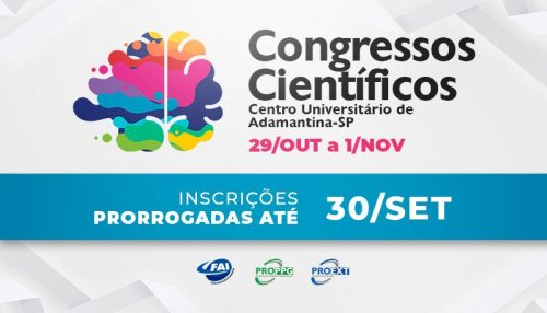 Congressos Científicos 2024 prorrogam inscrições para 30 de setembro